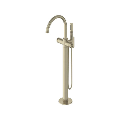 Grohe Listra Single-Handle Freestanding Brushed Nickel Infinity Tub Faucet With 1.75 GPM Hand Shower