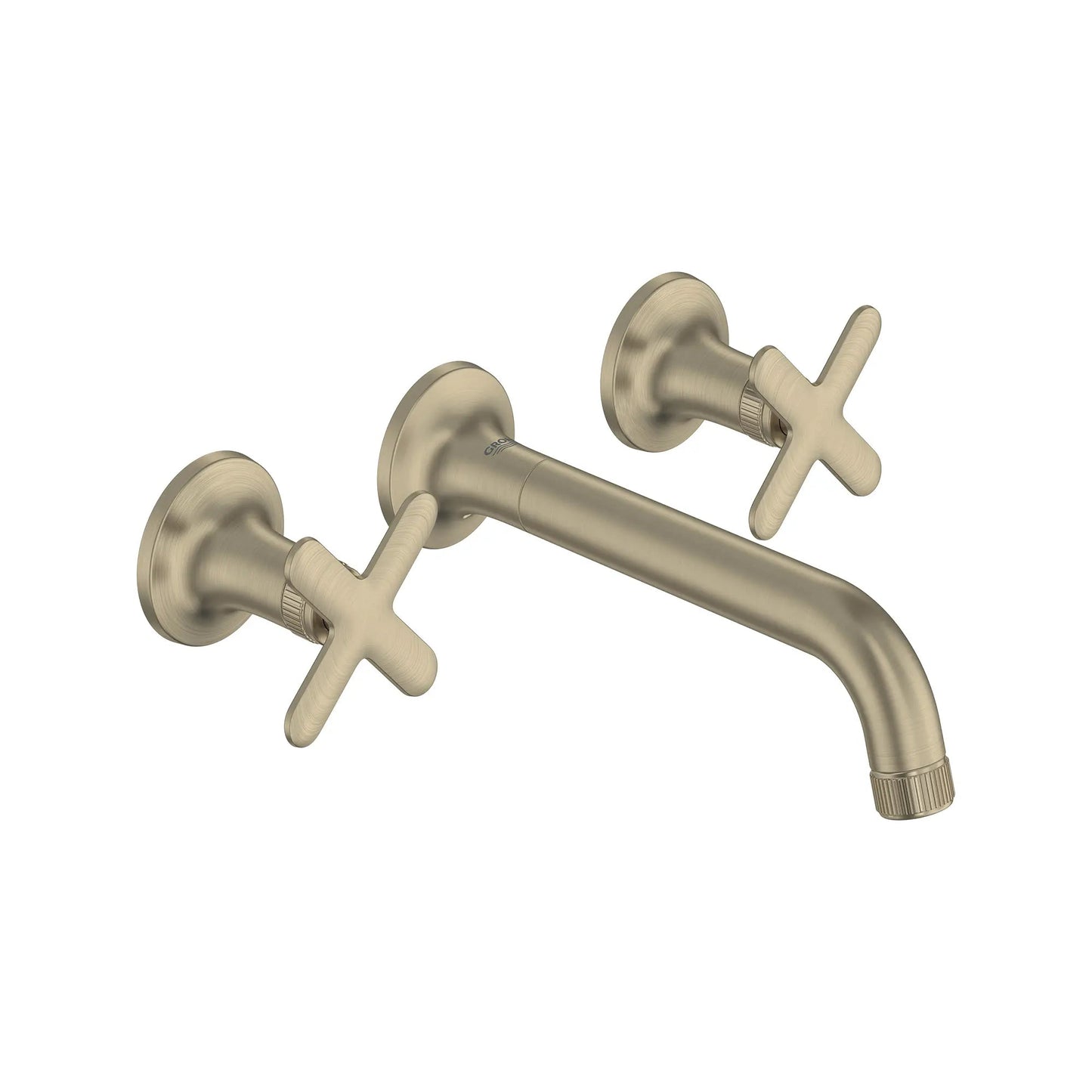 Grohe Listra 1.2 GPM Two-Handle Wall Mount Widespread Brushed Nickel Infinity Faucet