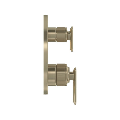 Grohe Listra 2-Handle Pressure Balance Valve Trim Brushed Nickel Infinity 3-Way Diverter With Cartridge