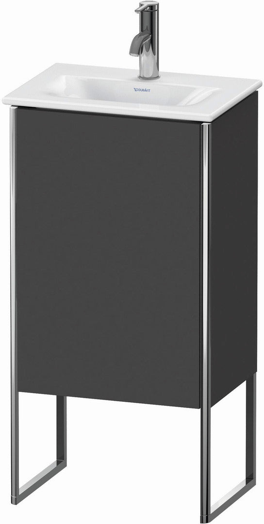 Duravit XSquare 17" Graphite One Door Floorstanding Vanity Unit (XS4520L4949)