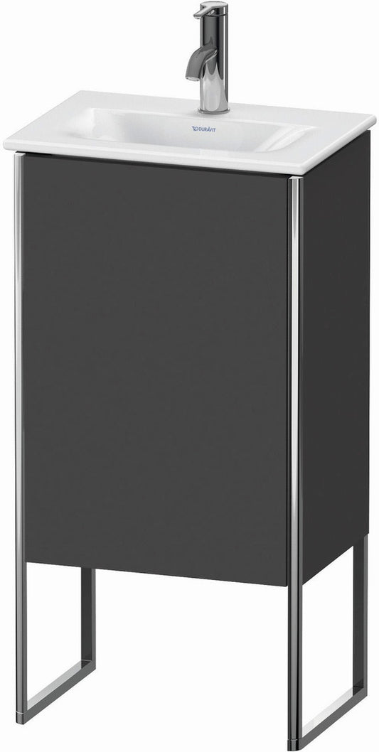 Duravit XSquare 17" Graphite One Door Floorstanding Vanity Unit (XS4520L4949)