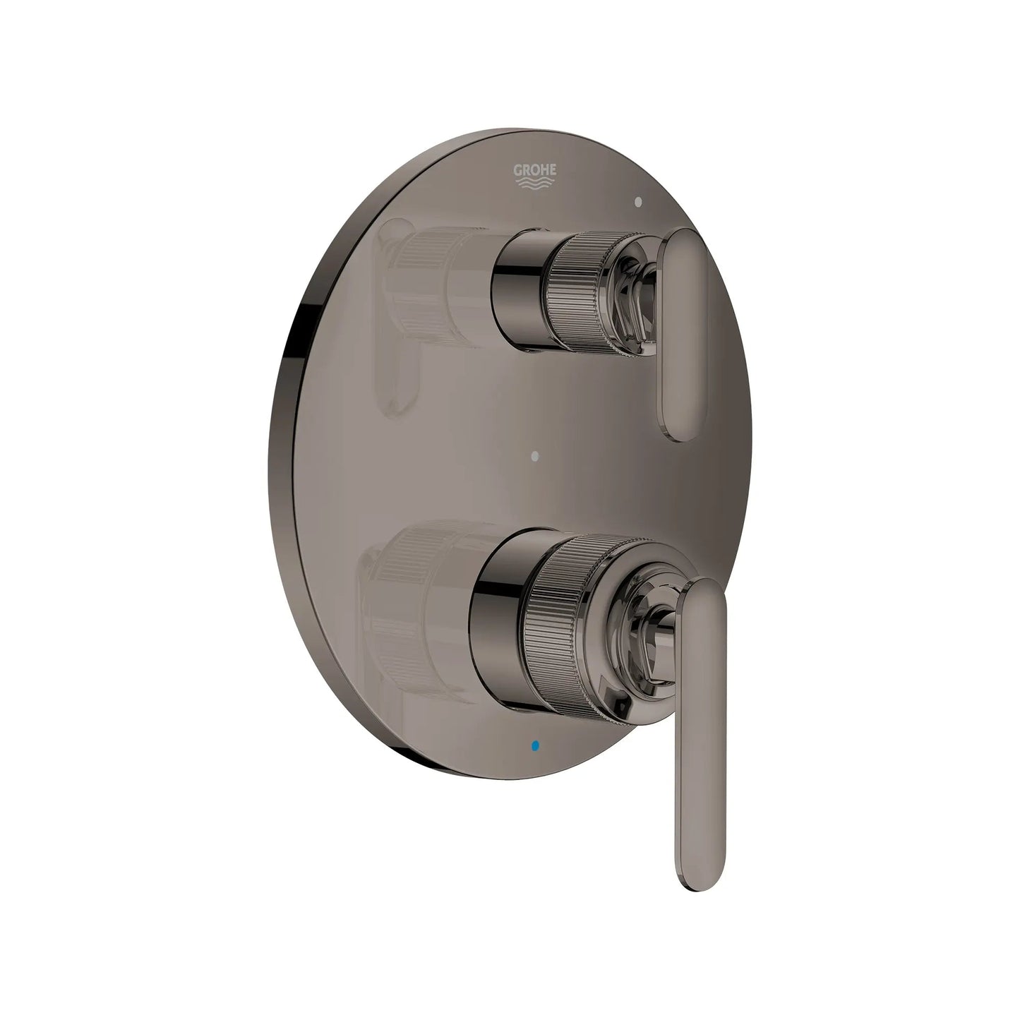 Grohe Listra 2-Handle Pressure Balance Hard Graphite Valve Trim With 2-Way Diverter and Cartridge