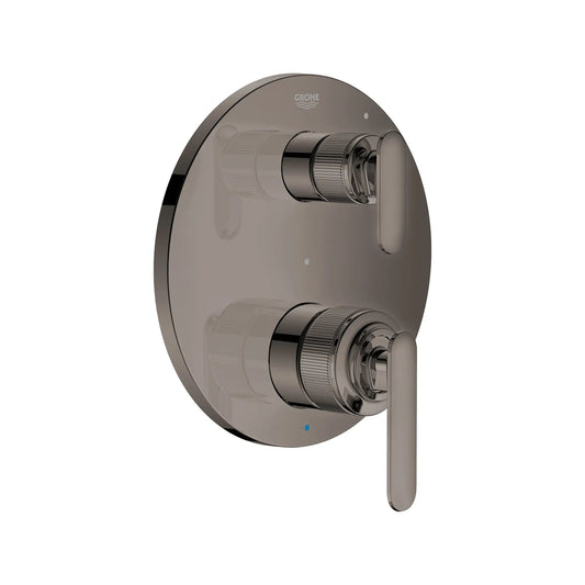 Grohe Listra 2-Handle Pressure Balance Hard Graphite Valve Trim With 2-Way Diverter and Cartridge