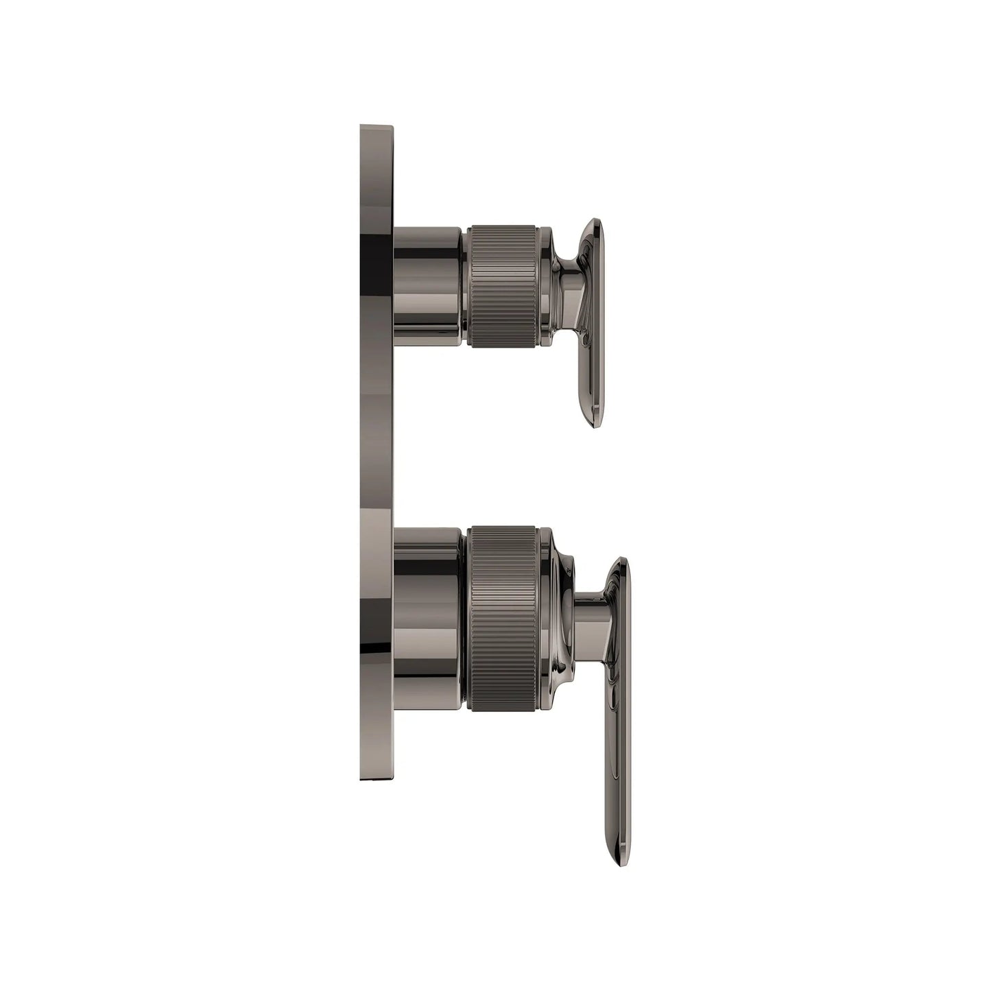 Grohe Listra 2-Handle Pressure Balance Valve Trim Hard Graphite 3-Way Diverter With Cartridge