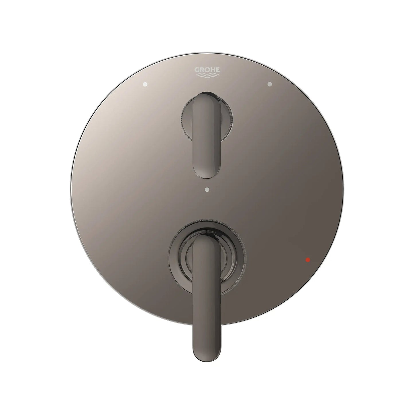 Grohe Listra 2-Handle Pressure Balance Valve Trim Hard Graphite 3-Way Diverter With Cartridge