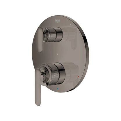 Grohe Listra 2-Handle Pressure Balance Hard Graphite Valve Trim With 2-Way Diverter and Cartridge