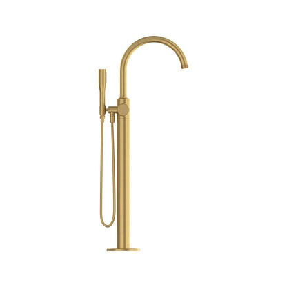 Grohe Listra Single-Handle Freestanding Brushed Cool Sunrise Tub Faucet With 1.75 GPM Hand Shower