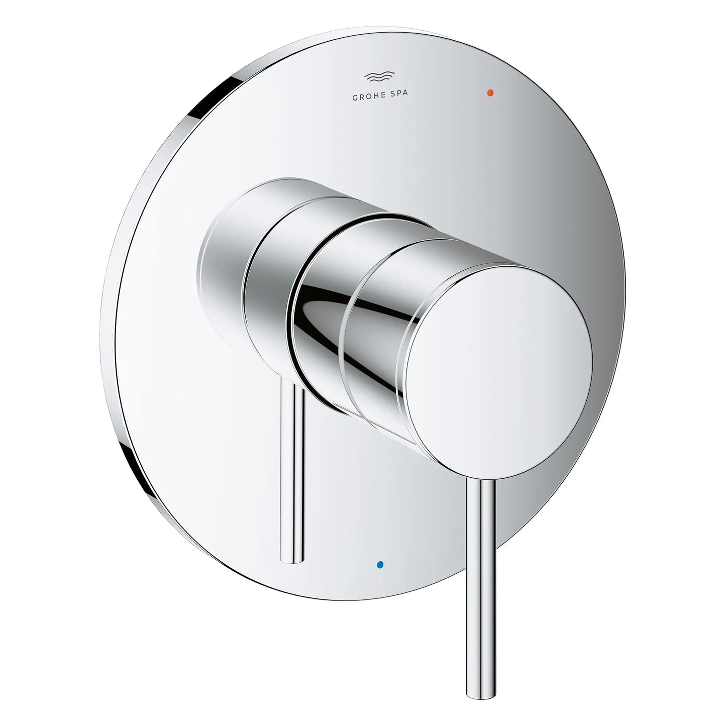 Grohe Atrio Metal Handle and Trim Plate StarLight Chrome Pressure Balance Valve Trim With Cartridge