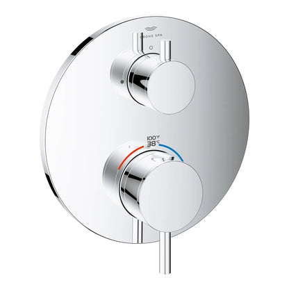 Grohe Atrio New Single Function 2-Handle Thermostatic StarLight Chrome Valve Trim
