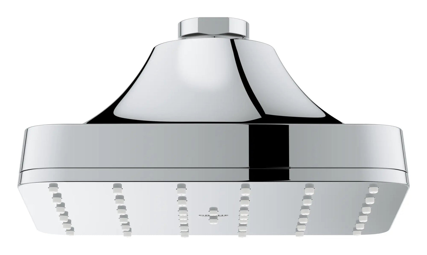 Grohe Euphoria 140 With AquaBooster 1.75 GPM Square Single Spray StarLight Chrome Shower Head