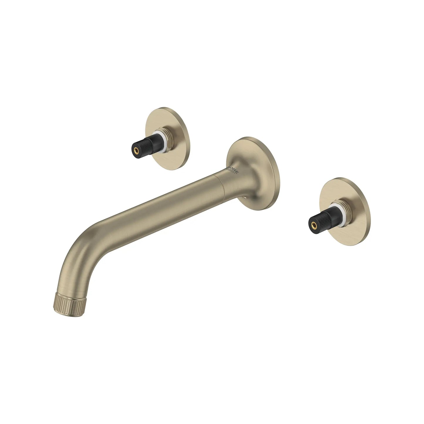 Grohe Listra 1.2 GPM Two-Handle Wall Mount Widespread Brushed Nickel Infinity Faucet