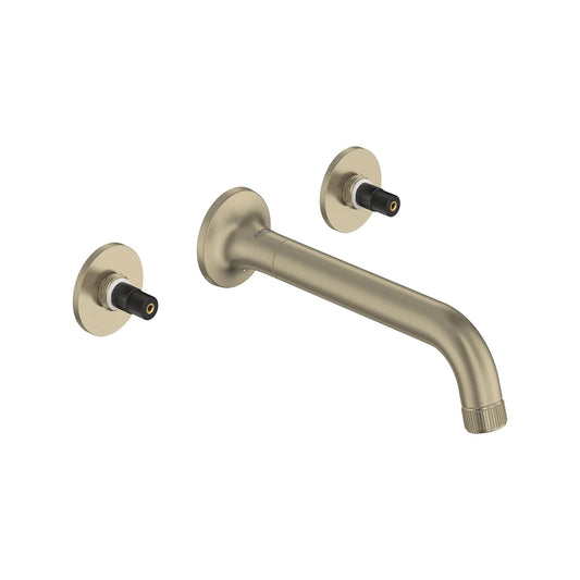 Grohe Listra 1.2 GPM Two-Handle Wall Mount Widespread Brushed Nickel Infinity Faucet