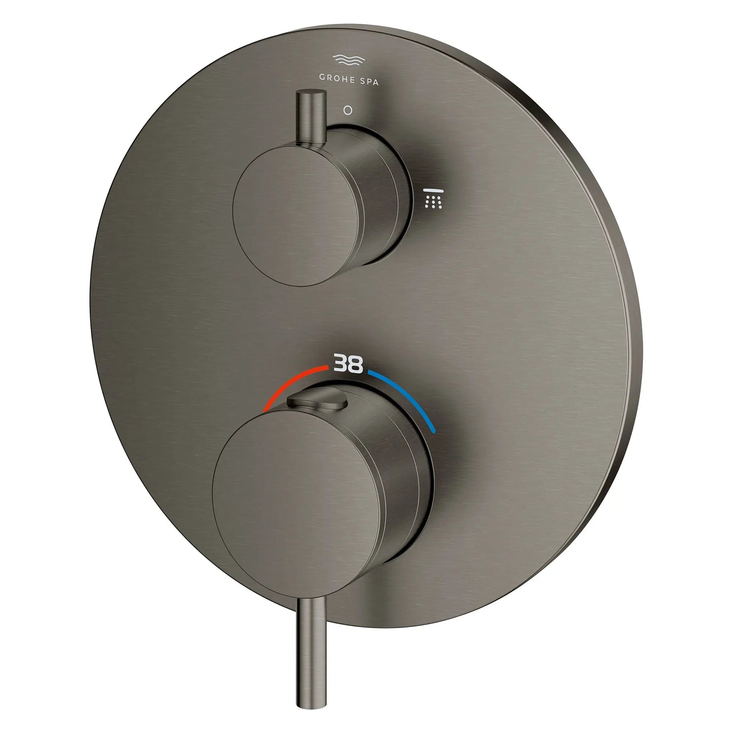 Grohe Atrio New Single Function 2-Handle Thermostatic Brushed Hard Graphite Valve Trim