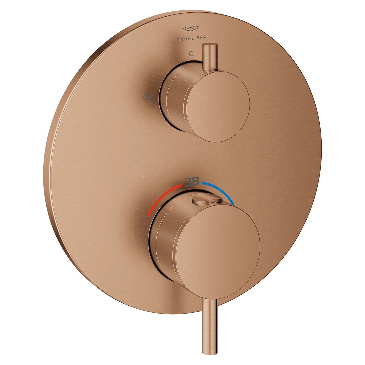 Grohe Atrio Dual Function 2-Handle Brushed Warm Sunset Thermostatic Valve Trim