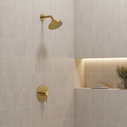 Grohe Tempesta 140 With AquaBooster Round Single Spray 1.75 GPM Brushed Cool Sunrise Shower Head