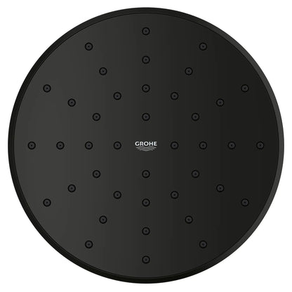 Grohe Tempesta 140 With AquaBooster Round Single Spray 1.75 GPM Matte Black Shower Head
