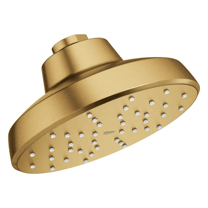 Grohe Tempesta 140 With AquaBooster Round Single Spray 1.75 GPM Brushed Cool Sunrise Shower Head