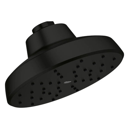 Grohe Tempesta 140 With AquaBooster Round Single Spray 1.75 GPM Matte Black Shower Head