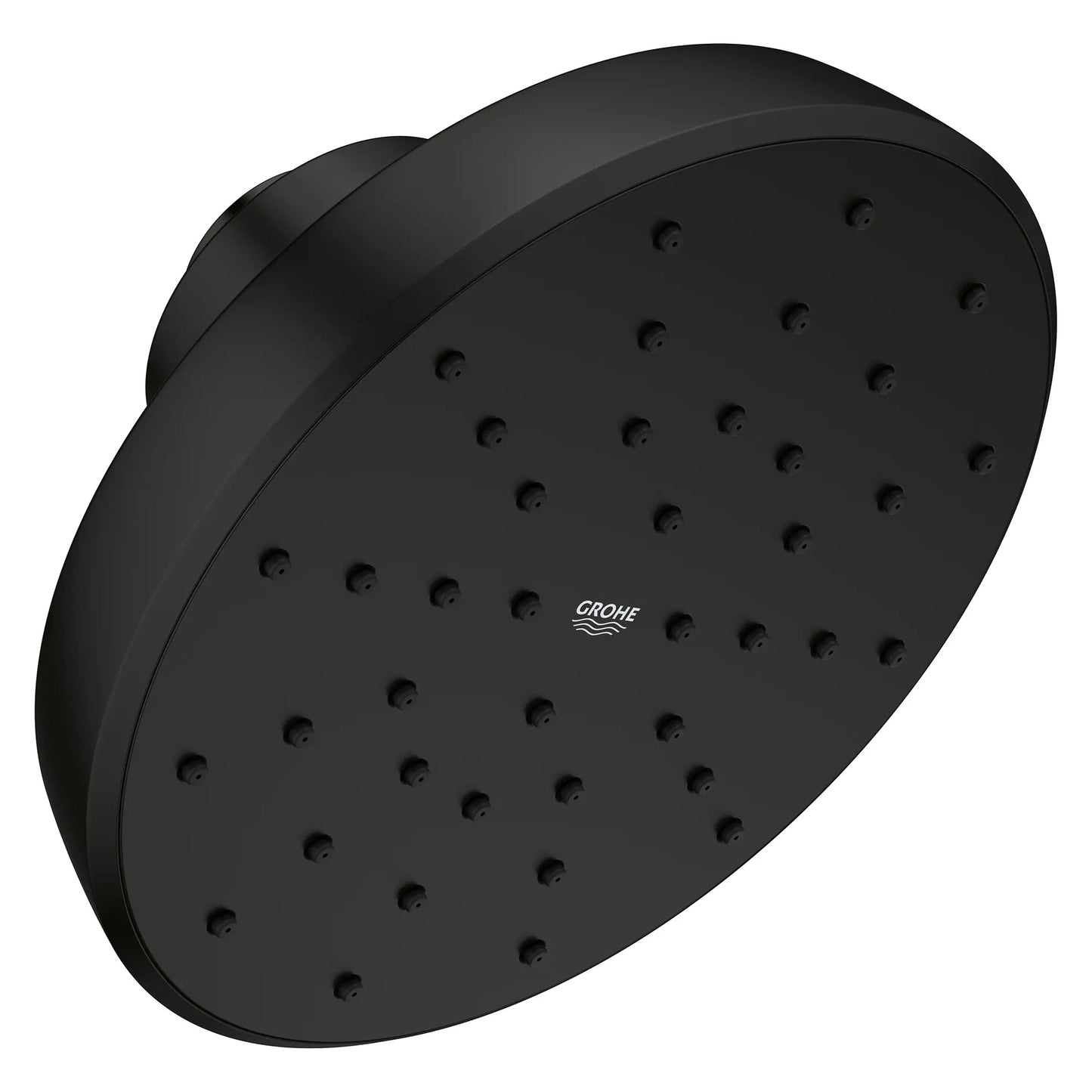 Grohe Tempesta 140 With AquaBooster Round Single Spray 1.75 GPM Matte Black Shower Head
