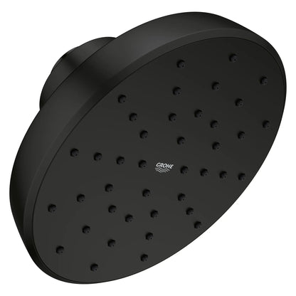 Grohe Tempesta 140 With AquaBooster Round Single Spray 1.75 GPM Matte Black Shower Head