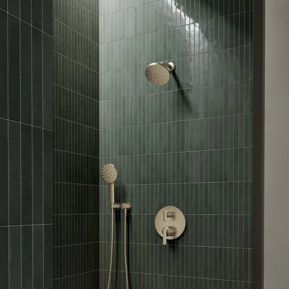 Grohe Listra 2-Handle Pressure Balance Valve Trim Brushed Nickel Infinity 3-Way Diverter With Cartridge