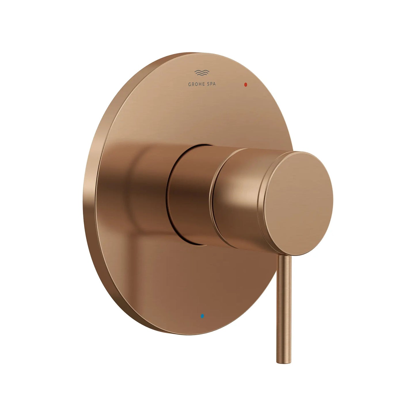 Grohe Atrio Metal Handle and Trim Plate Brushed Warm Sunset Pressure Balance Valve Trim With Cartridge