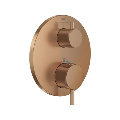 Grohe Atrio New Single Function 2-Handle Thermostatic Brushed Warm Sunset Valve Trim