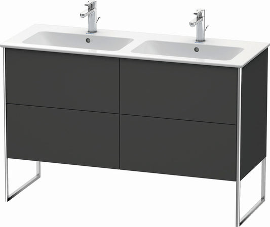 Duravit XSquare 50" Graphite Two Drawer Floorstanding Vanity Unit (XS444904949)