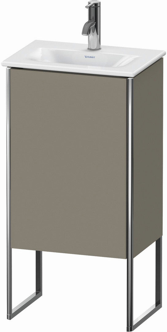 Duravit XSquare 17" Stone Gray One Door Floorstanding Vanity Unit (XS4520L9292)