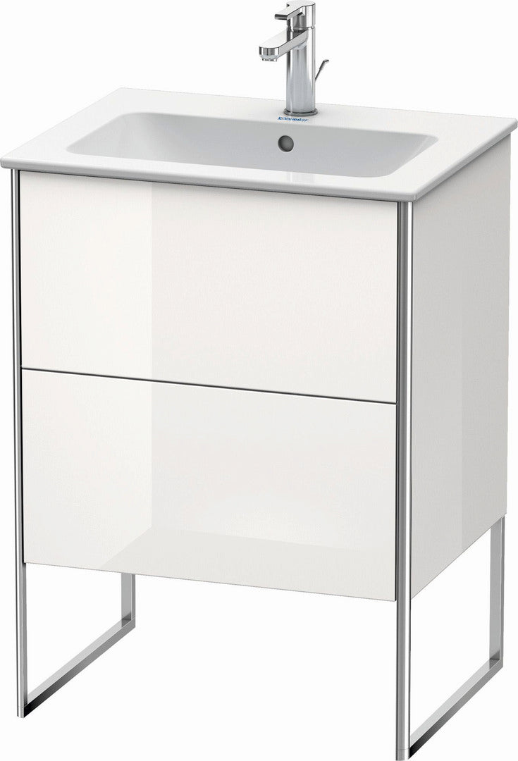 Duravit XSquare 24" White High Gloss Two Drawer Floorstanding Vanity Unit (XS444508585)