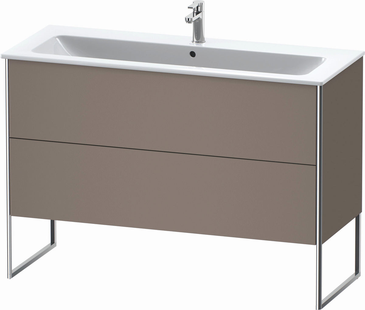 Duravit XSquare 48" Basalt Two Drawer Floorstanding Vanity Unit (XS444804343)