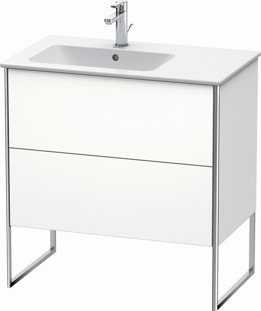 Duravit XSquare 32" White Matt Two Drawer Floorstanding Vanity Unit (XS445001818)