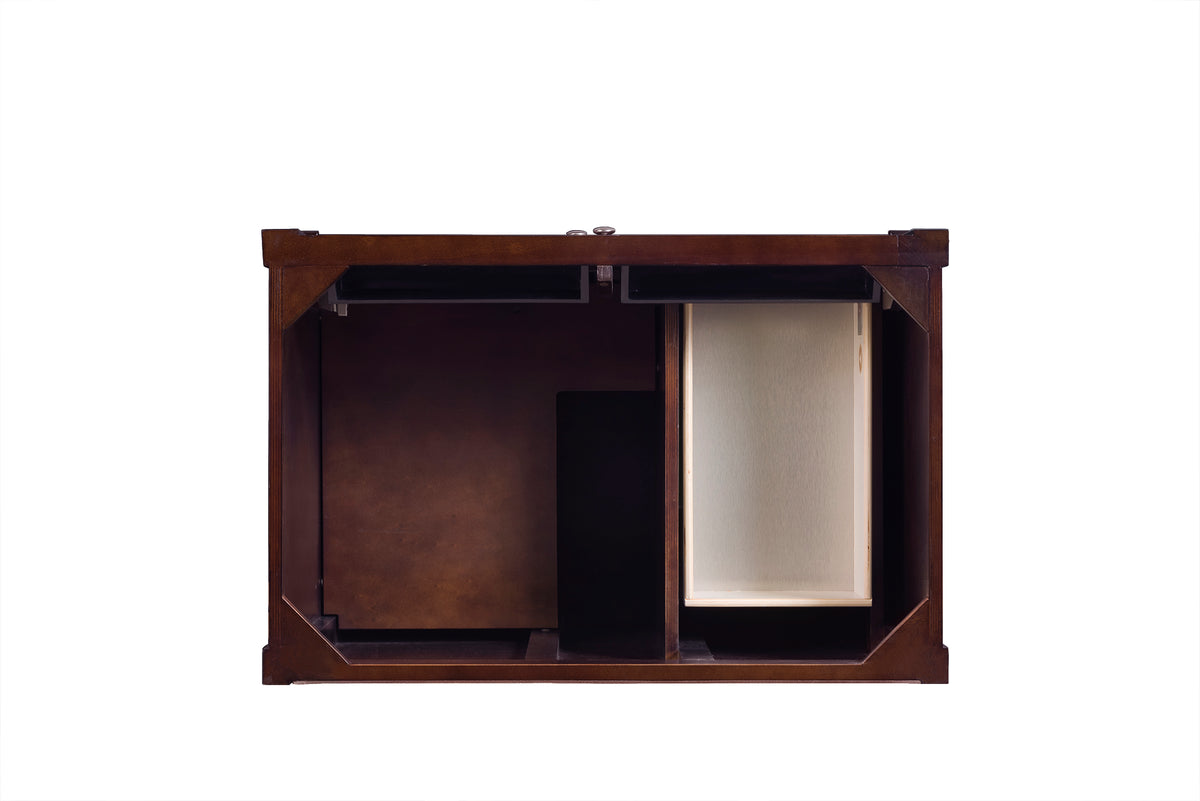 James Martin Vanities Brittany 36" Burnished Mahogany Single Vanity With 3 CM Siberian Silestone Top
