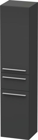 Duravit X-Large 69" x 14" x 16" Graphite Finish Tall Cabinet (XL1131L4949)