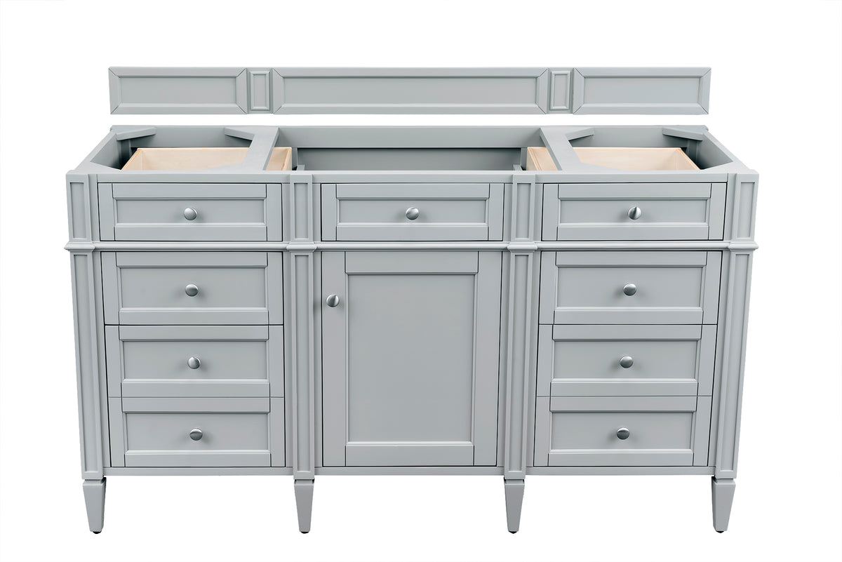 James Martin Vanities Brittany 60" Urban Gray Single Vanity With 3 CM Phantome Eclos Top