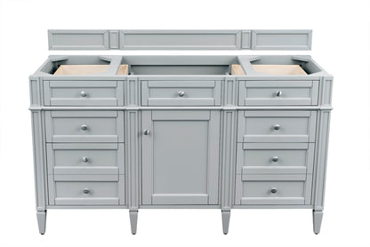 James Martin Vanities Brittany 60" Urban Gray Single Vanity With 3 CM Tajnar Eclos Top