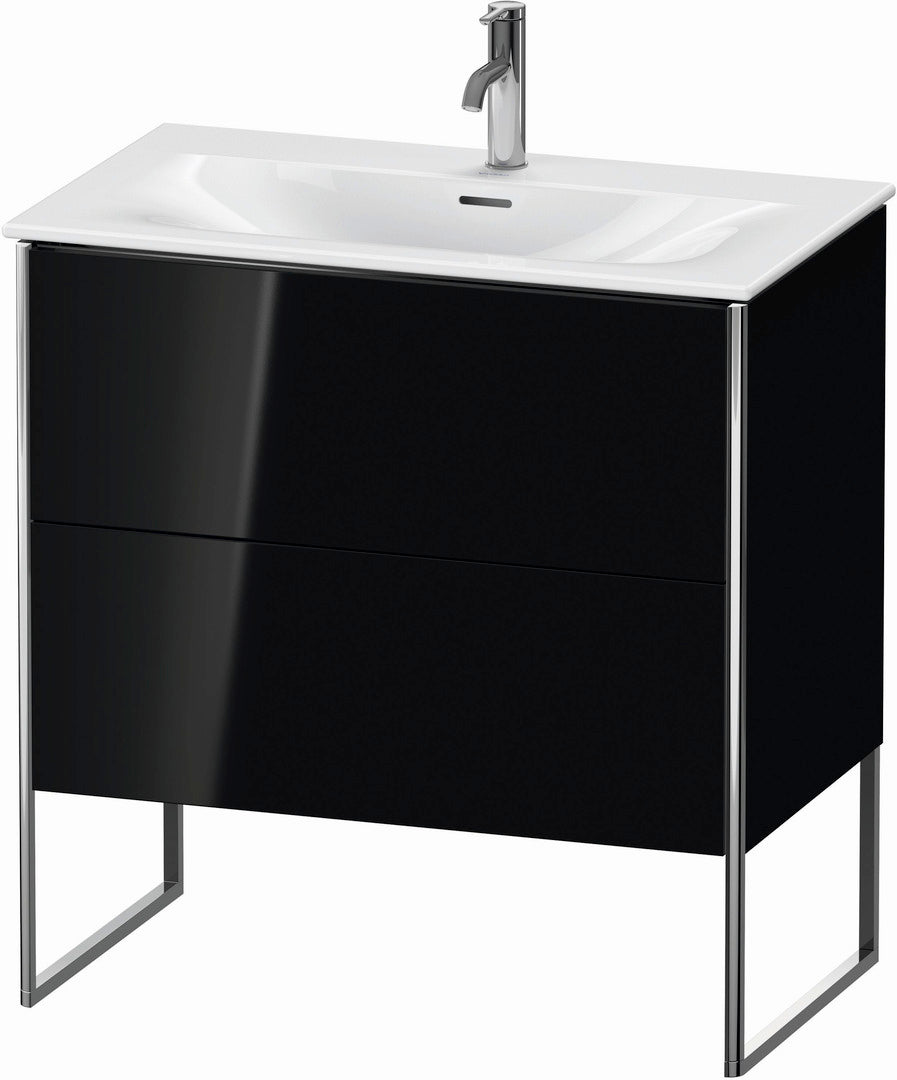 Duravit XSquare 32" Black Two Drawer Floorstanding Vanity Unit (XS452404040)