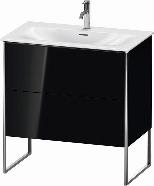 Duravit XSquare 32" Black Two Drawer Floorstanding Vanity Unit (XS452404040)
