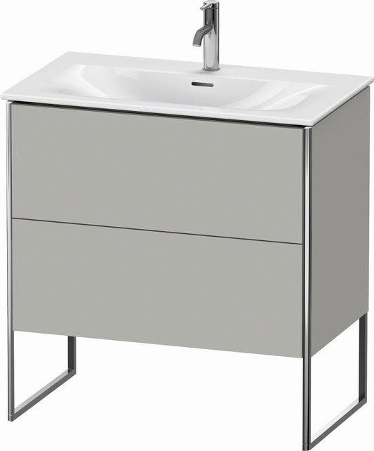 Duravit XSquare 32" Concrete Gray Two Drawer Floorstanding Vanity Unit (XS452400707)