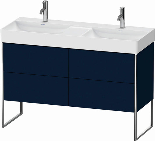 Duravit XSquare 47" Midnight Blue Four Drawer Floorstanding Vanity Unit (XS445609898)