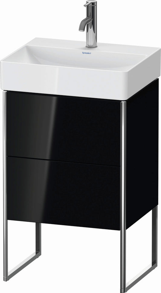 Duravit XSquare 19" Black Two Drawer Floorstanding Vanity Unit (XS443804040)