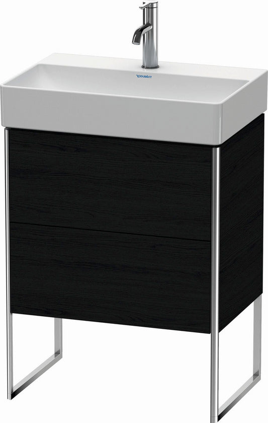 Duravit XSquare 23" Oak Black Two Drawer Floorstanding Vanity Unit (XS445301616)