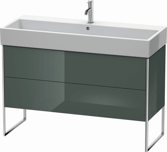 Duravit XSquare 47" Dolomite Gray Two Drawer Floorstanding Vanity Unit (XS447703838)