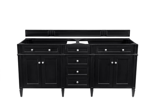 James Martin Vanities Brittany 72" Black Onyx Double Vanity Cabinet