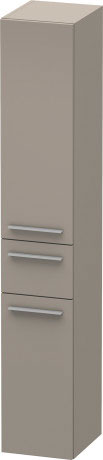 Duravit X-Large 69" x 14" x 12" Basalt Finish Tall Cabinet (XL1128L4343)