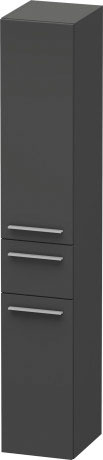 Duravit X-Large 69" x 14" x 12" Graphite Finish Tall Cabinet (XL1128R4949)