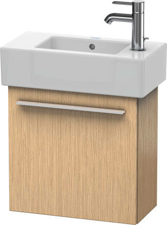 Duravit X-Large 18" x 17" x 9" Brushed Oak Finish One Door Wall-Mounted Vanity Unit (XL6208L1212)