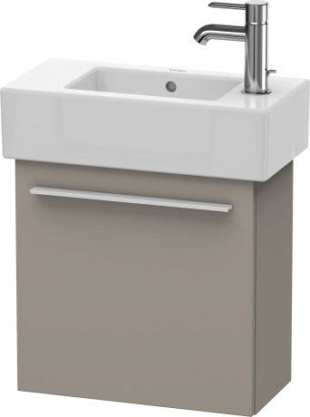 Duravit X-Large 18" x 17" x 9" Basalt Finish One Door Wall-Mounted Vanity Unit (XL6208R4343)