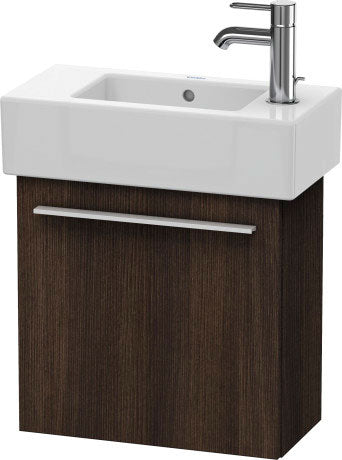 Duravit X-Large 18" x 17" x 9" Chestnut Dark Finish One Door Wall-Mounted Vanity Unit (XL6208R5353)