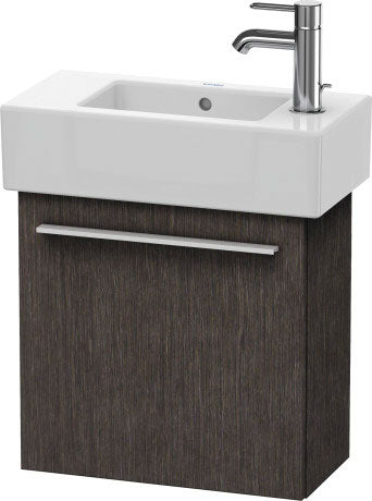 Duravit X-Large 18" x 17" x 9" Dark Brushed Oak Finish One Door Wall-Mounted Vanity Unit (XL6208R7272)